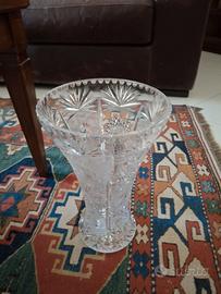 Vaso Vintage in Cristallo molato a mano