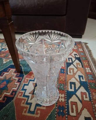 Vaso Vintage in Cristallo molato a mano
