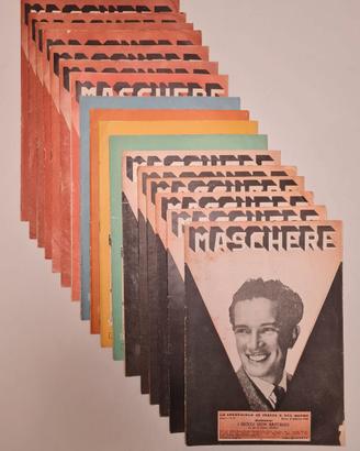 Lotto di riviste d'epoca Maschere Lo spettacolo