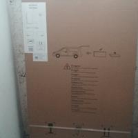 Parete vasca bagno in vetro temperato. 