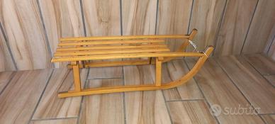Slitta in legno vintage 