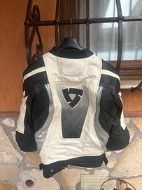 Giacca da moto in vera pelle