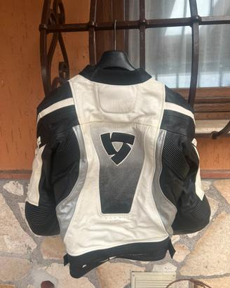 Giacca da moto in vera pelle