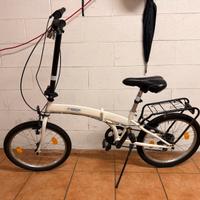 Bicicletta pieghevole 20” bianca