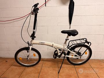 Bicicletta pieghevole 20” bianca