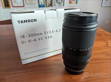 obiettivo Tamron 18-300 x fuji