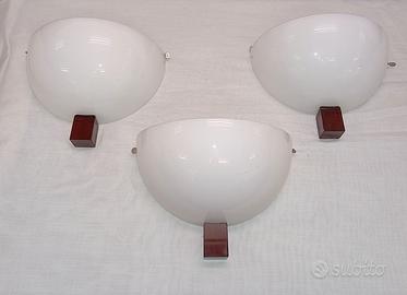 Lampade (3) da Parete Venini Victor Anni 90