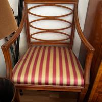 Sedia stile Regency inglese in mogano – seduta imb