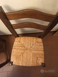 4 sedie in legno