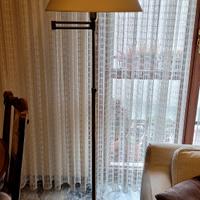 Lampada da terra ottone Mid Century orientabile