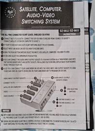 Switch scart satellite, audio-video e cavi scart