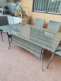 tavolo da giardino+6sedie