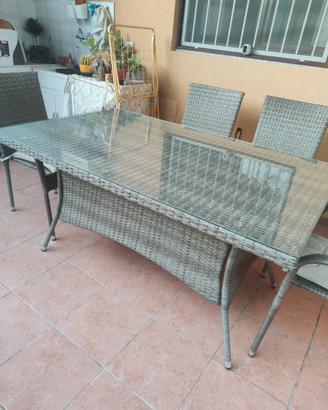 tavolo da giardino + 6sedie