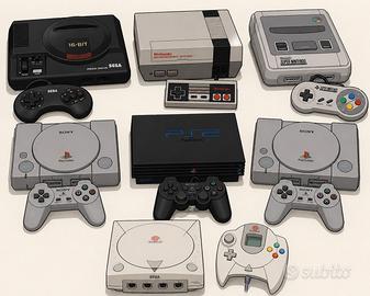 Ritiro  console giochi   anni 80-90-2000 nuove