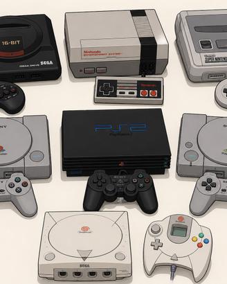Ritiro  console giochi   anni 80-90-2000 nuove