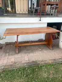 Tavolo legno+2 panche