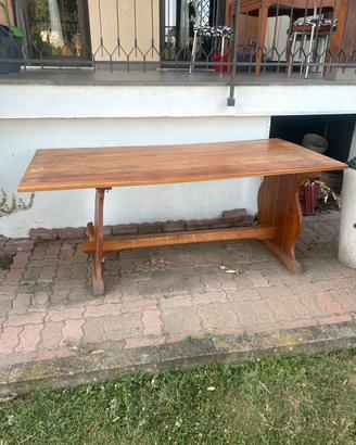 Tavolo legno+2 panche