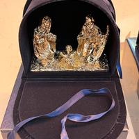 Presepe argento laminato scultura