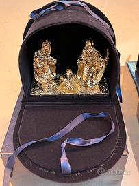 Presepe argento laminato scultura