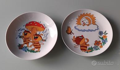 Piatti per bambini. Kahla (DDR), porcellana.
