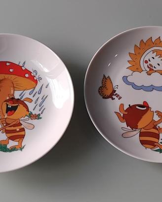 Piatti per bambini. Kahla (DDR), porcellana.