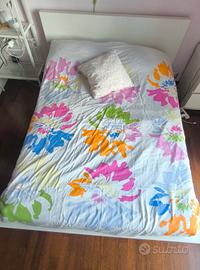 struttura letto Malm Ikea 140*200cm più materasso