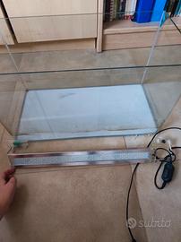 Acquario vetro aperto + Plafoniera LED 