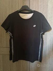 T-shirt sportiva nera Lotto - Taglia L (Donna)