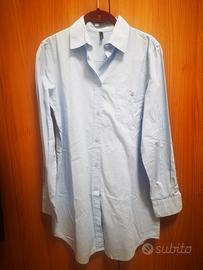 Abito a camicia donna azzurra Benetton