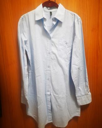 Abito a camicia donna azzurra Benetton