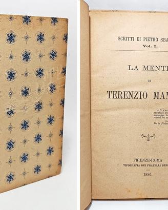 LA MENTE DI TERENZIO MAMIANI SBARBARO PIETRO 1886
