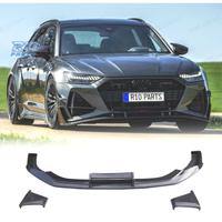 SPOILER LIP AUDI A6 19-24 LOOK RS6 ABT NERO LUCIDO