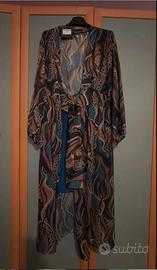 Abito longuette fantasia