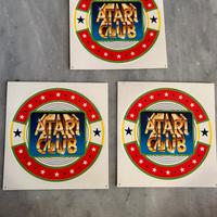 3 adesivi ATARI CLUB