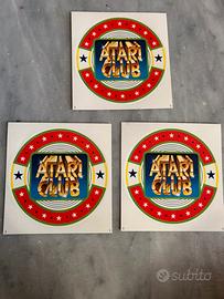 3 adesivi ATARI CLUB