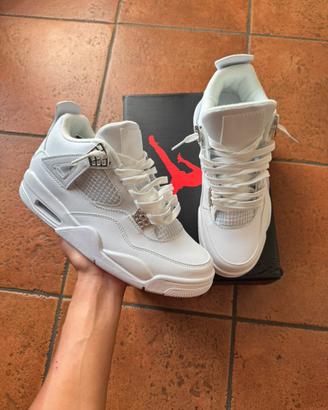 Air Jordan 4 Retro White Metallic - Nuove