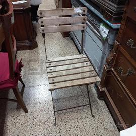 SEDIA PIEGHEVOLE FERRO TEAK