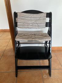Seggiolone /Sedia Evolutiva Hauck Alpha + in Legno