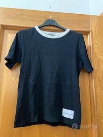 T shirt nera e bianca Calvin Klein Jeans