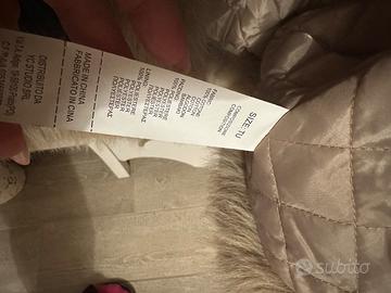 Smanicato in jeans con eco pelliccia