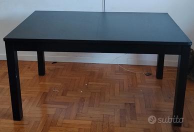 Tavolo allungabile nero 140/180/220 mt