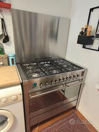 gas a 6 fuochi + doppio forno totalmente acciao