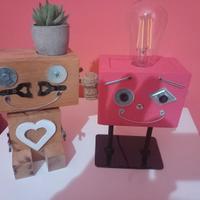 Robot lampada,portapenne,piantine