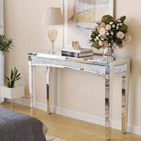 Tavolo console in vetro 120x35 cm nuovo