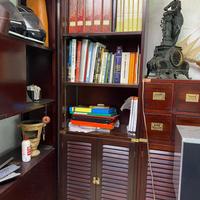 Libreria stile marina in legno massello di mogano