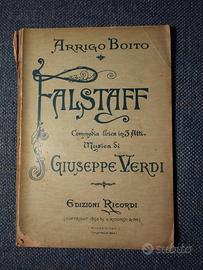 Antico libretto Opera Falstaff 1893
