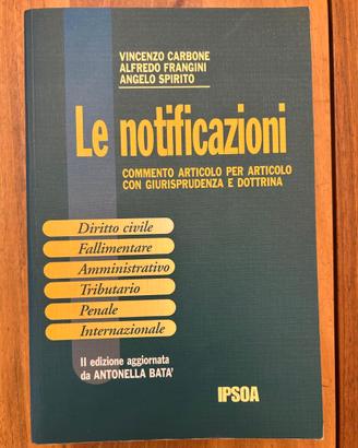 Batà-Carbone-Frangini-Spirito, Le notificazioni