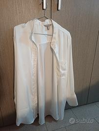 Blusa, camicia, top h&m, hm bianco