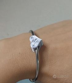 Bracciale acciaio con cuoricino