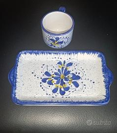 Servizio da caffè artigianale Del Melo Ceramiche 